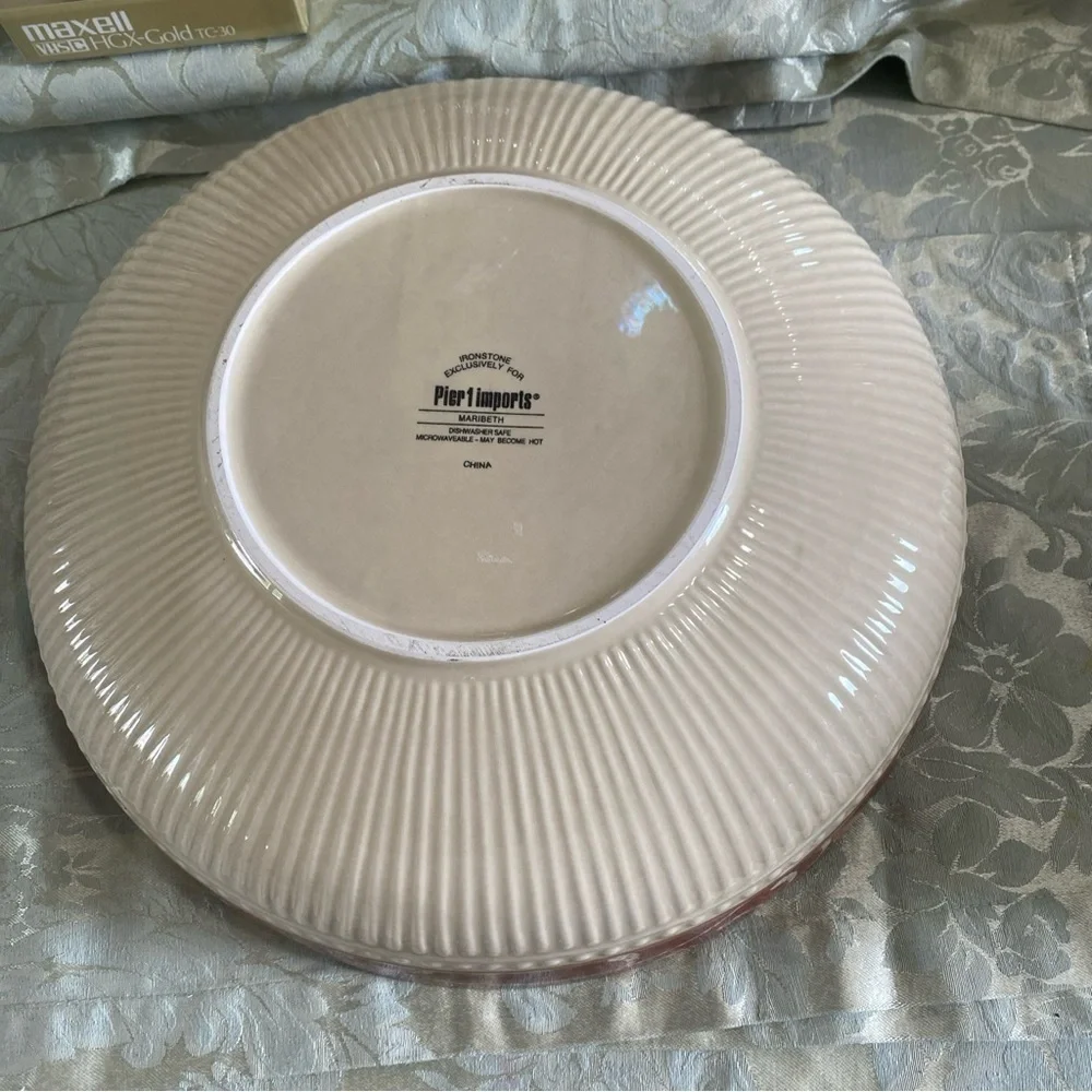 Pier 1 Imports Serving Bowl, Maribeth collection‎ 12” Pasta Fruit Salad Bowl